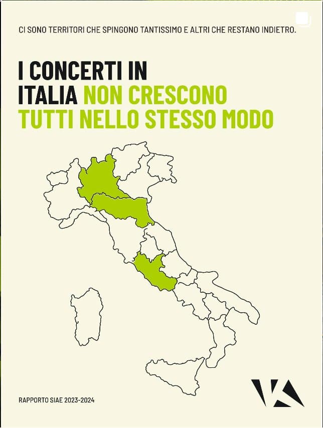 I concerti in Italia non crescono tutti nello stesso modo